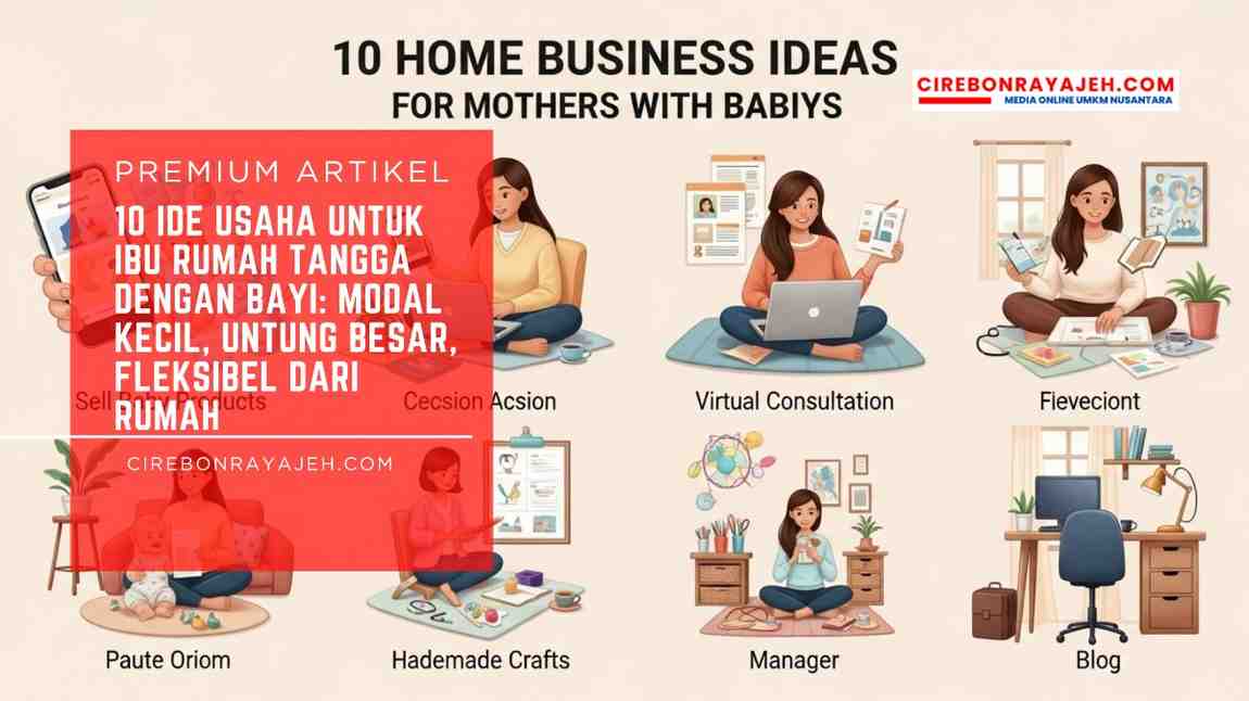 10 Ide Usaha untuk Ibu Rumah Tangga dengan Bayi Modal Kecil, Untung Besar, Fleksibel dari Rumah