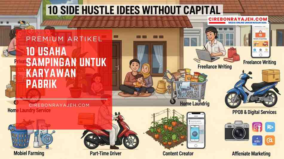 10 Usaha Sampingan untuk Karyawan Pabrik