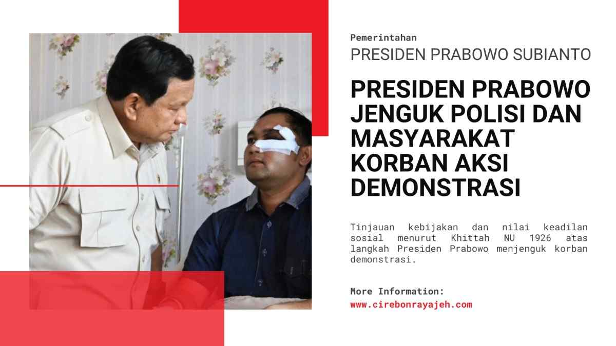 Presiden Prabowo Subianto menjenguk masyarakat dan polisi korban aksi demonstrasi di Rumah Sakit Bhayangkara Tingkat 1 R. Said Sukanto Kramat Jati, Jakarta Timur, pada Senin, 1 September 2025. Foto: BPMI Setpres/Cahyo