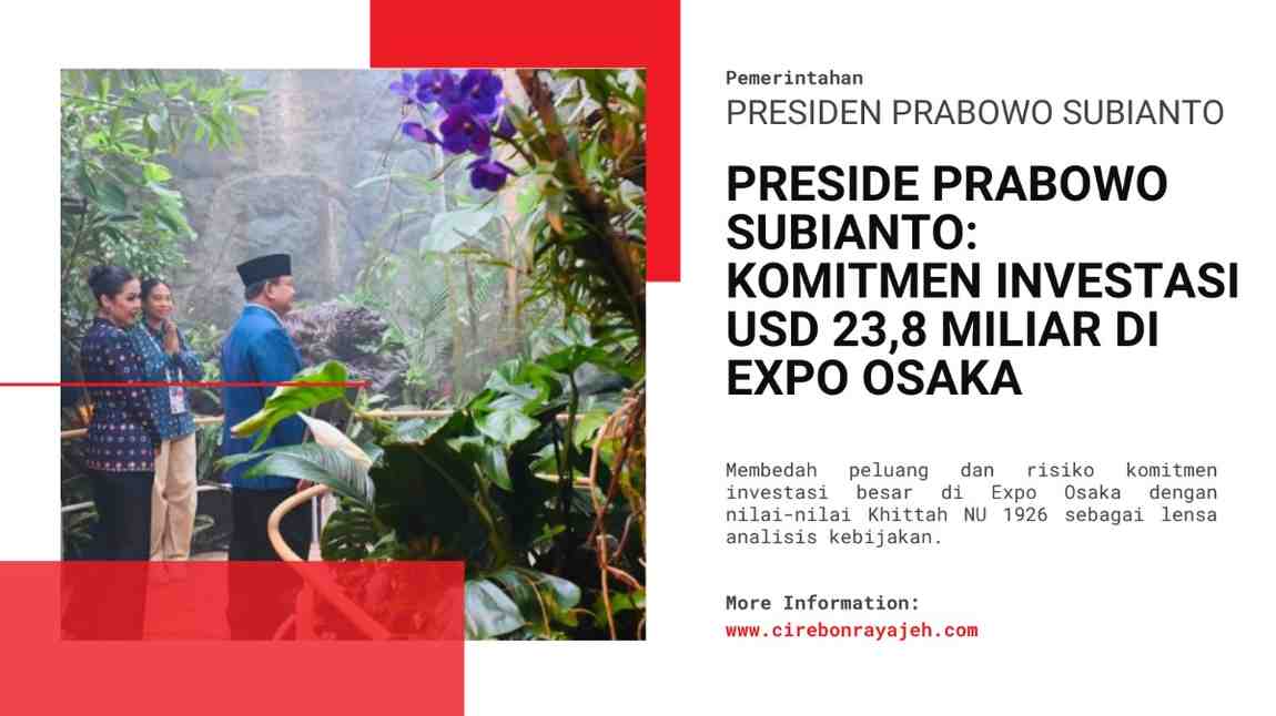 Presiden Republik Indonesia, Prabowo Subianto mengunjungi Paviliun Indonesia di Expo 2025 Osaka, Jepang, pada Sabtu, 20 September 2025. Foto: BPMI Setpres/Laily Rachev